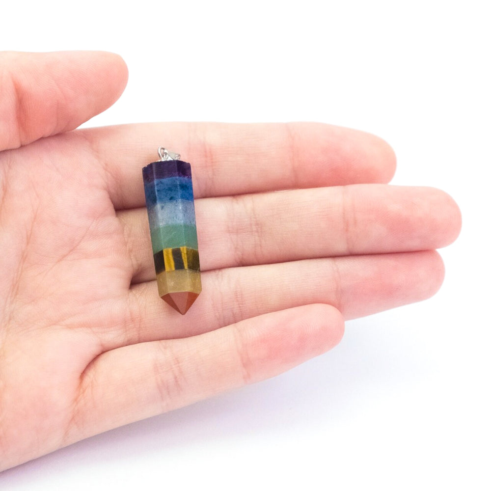 Chakra Sterling Silver Point Pendant - Djuna Studios