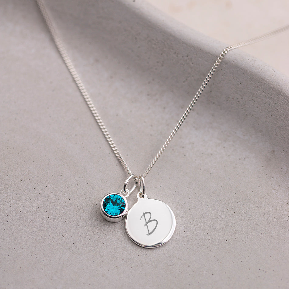 Personalised December Birthstone Necklace - Zircon - Djuna Studios