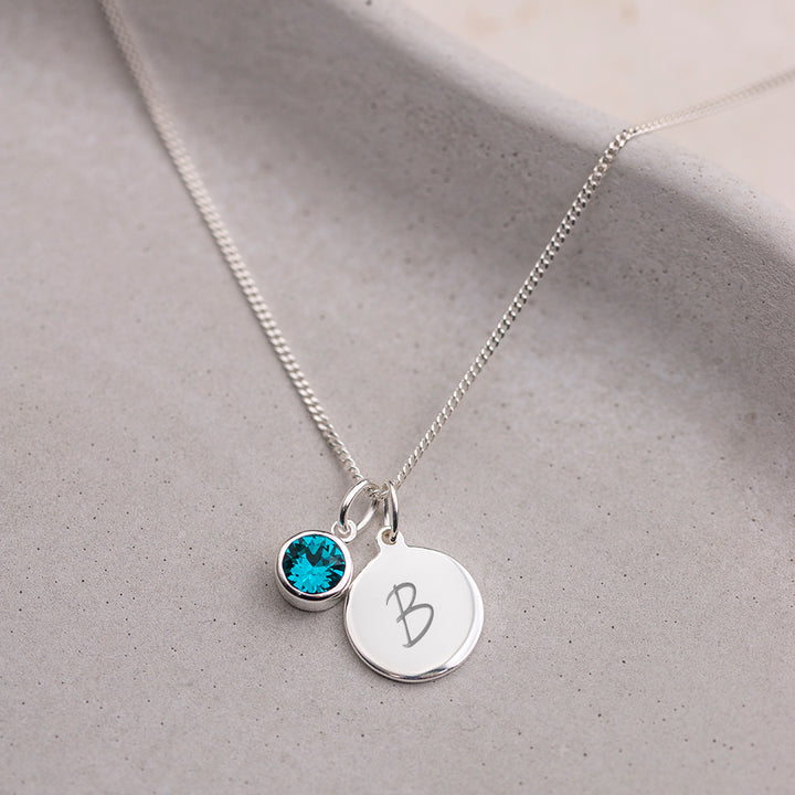 Personalised December Birthstone Necklace - Zircon - Djuna Studios