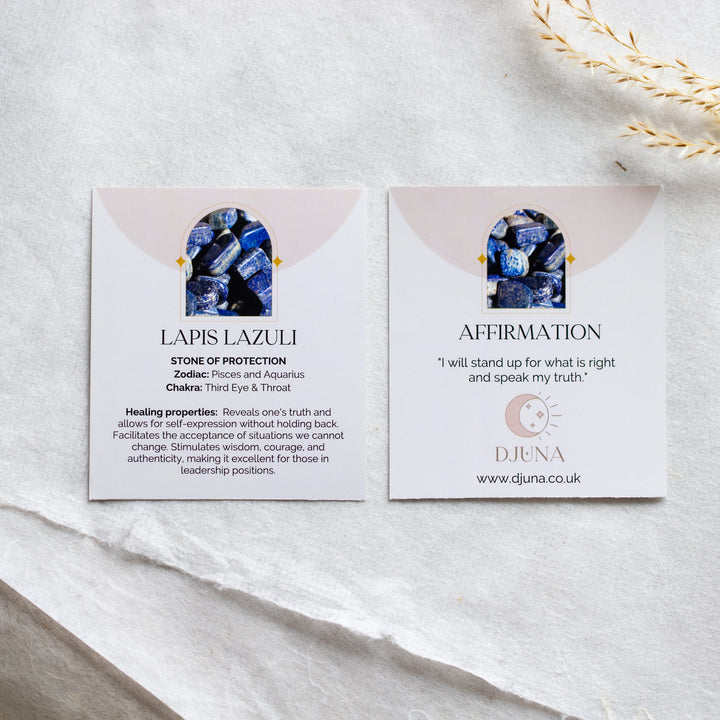 Lapis Lazuli Palm Stone - Djuna Studios