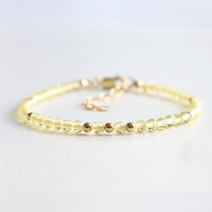 Citrine Dainty Bracelet - Djuna Studios