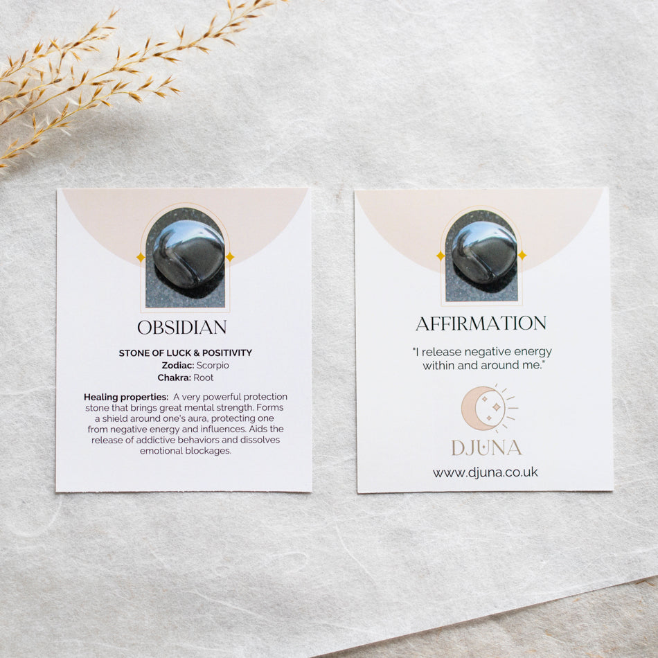 Obsidian Tumblestones - Djuna Studios