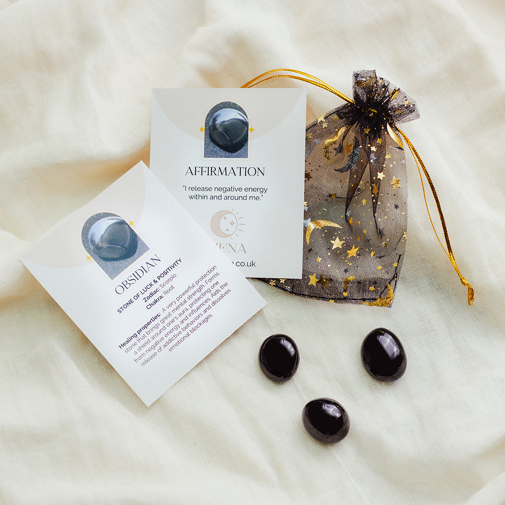 Obsidian Tumblestones - Djuna Studios