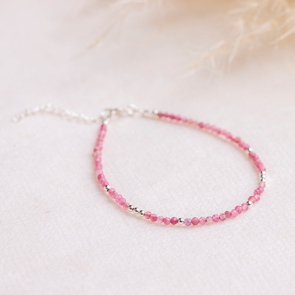 Pink Tourmaline Bracelet - Dainty - Djuna Studios