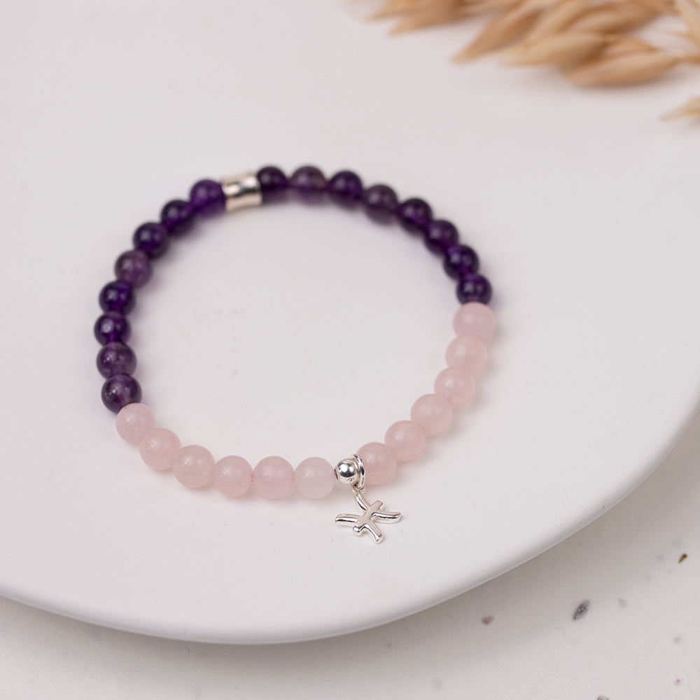 Pisces Birthstone Gemstone Bracelet - Djuna Studios
