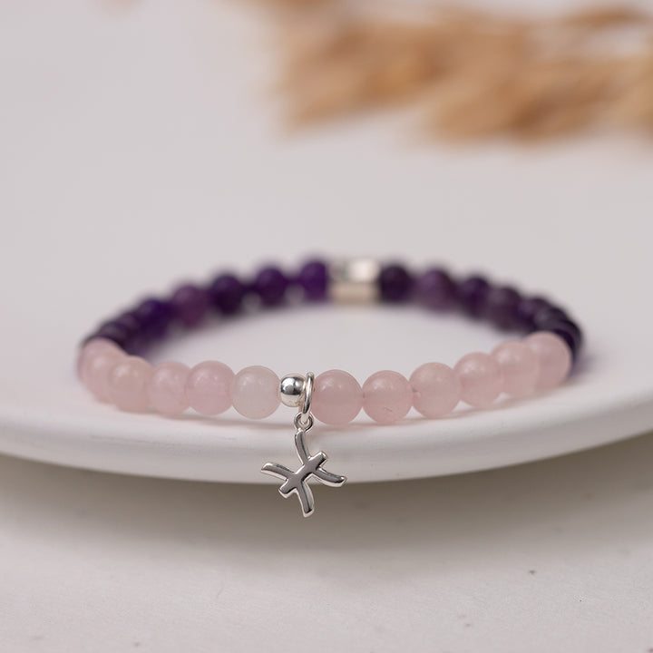 Pisces Birthstone Gemstone Bracelet - Djuna Studios