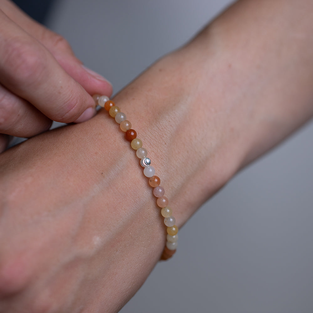 Quartzite Gemstone Bracelet 4mm - Djuna Studios