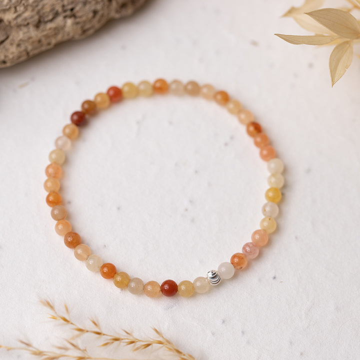 Quartzite Gemstone Bracelet 4mm - Djuna Studios