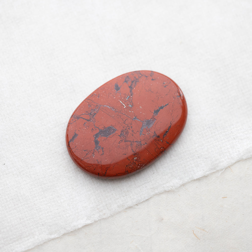 Red Jasper Palm Stone - Djuna Studios