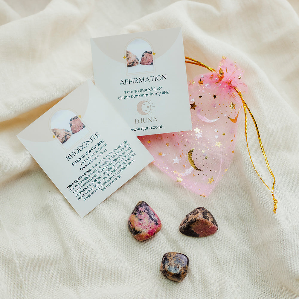 Rhodonite Tumblestones - Djuna Studios