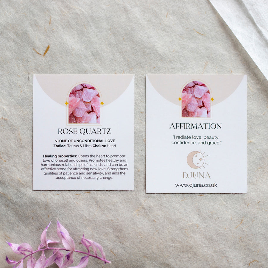 Rose Quartz Merkabah Star Necklace for Love - Djuna Studios