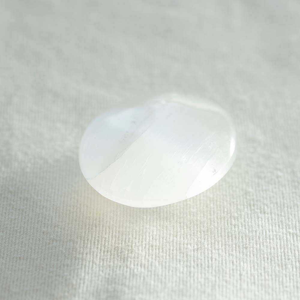 Selenite Thumb Stone - Djuna Studios