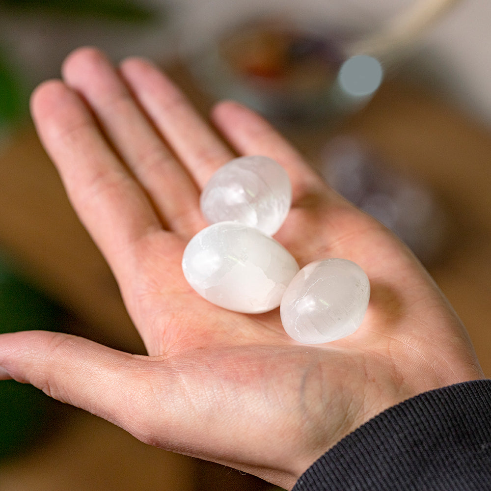 Selenite Tumblestones - Djuna Studios