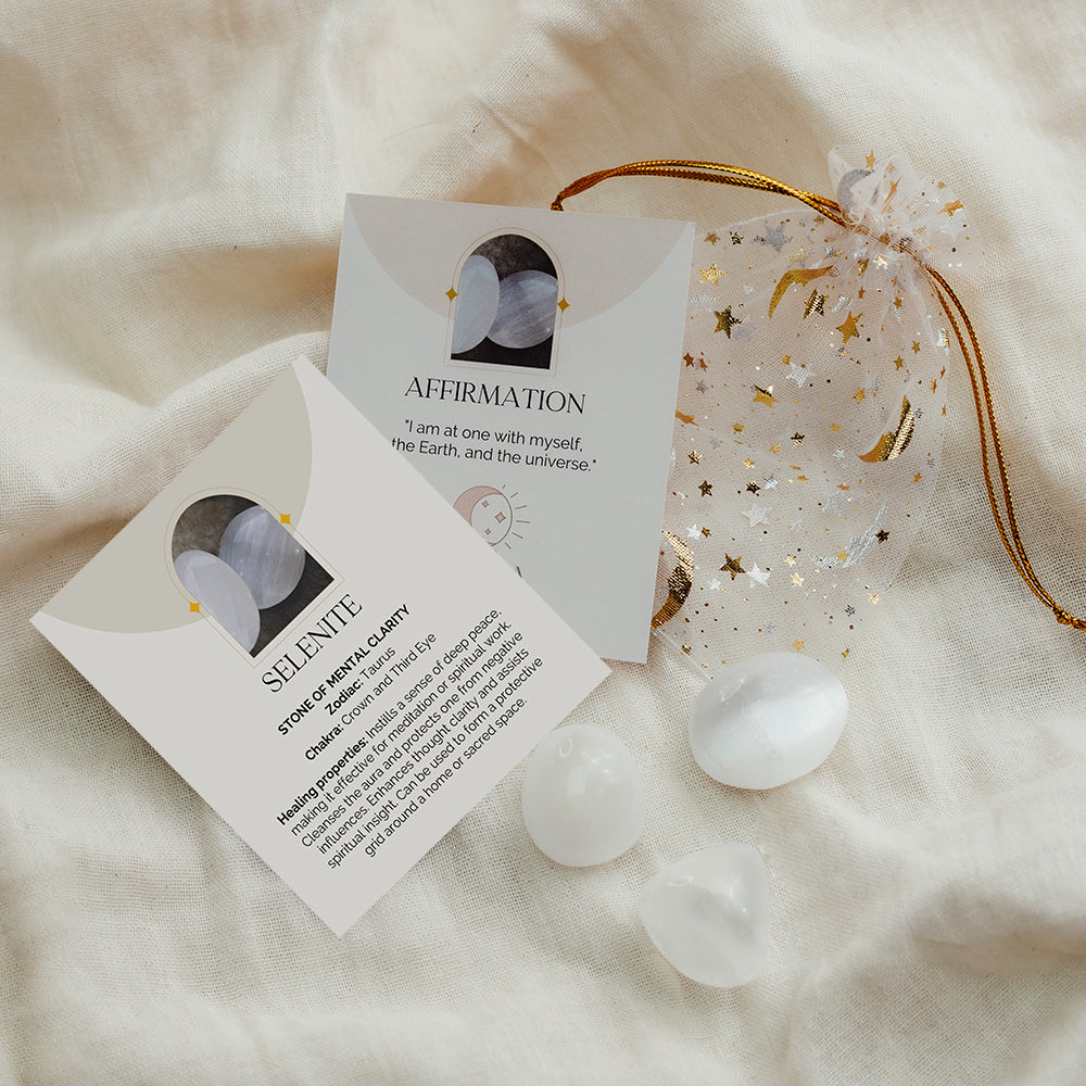 Selenite Tumblestones - Djuna Studios