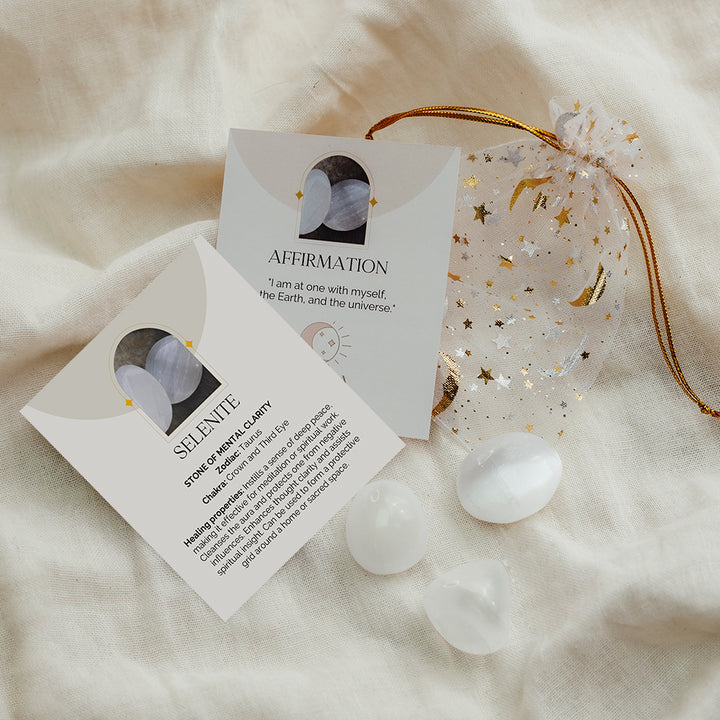 Selenite Tumblestones - Djuna Studios