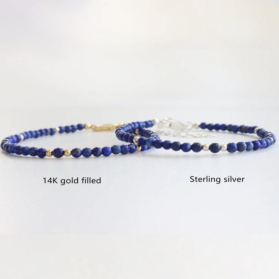 Lapis Lazuli Dainty Bracelet - Djuna Studios