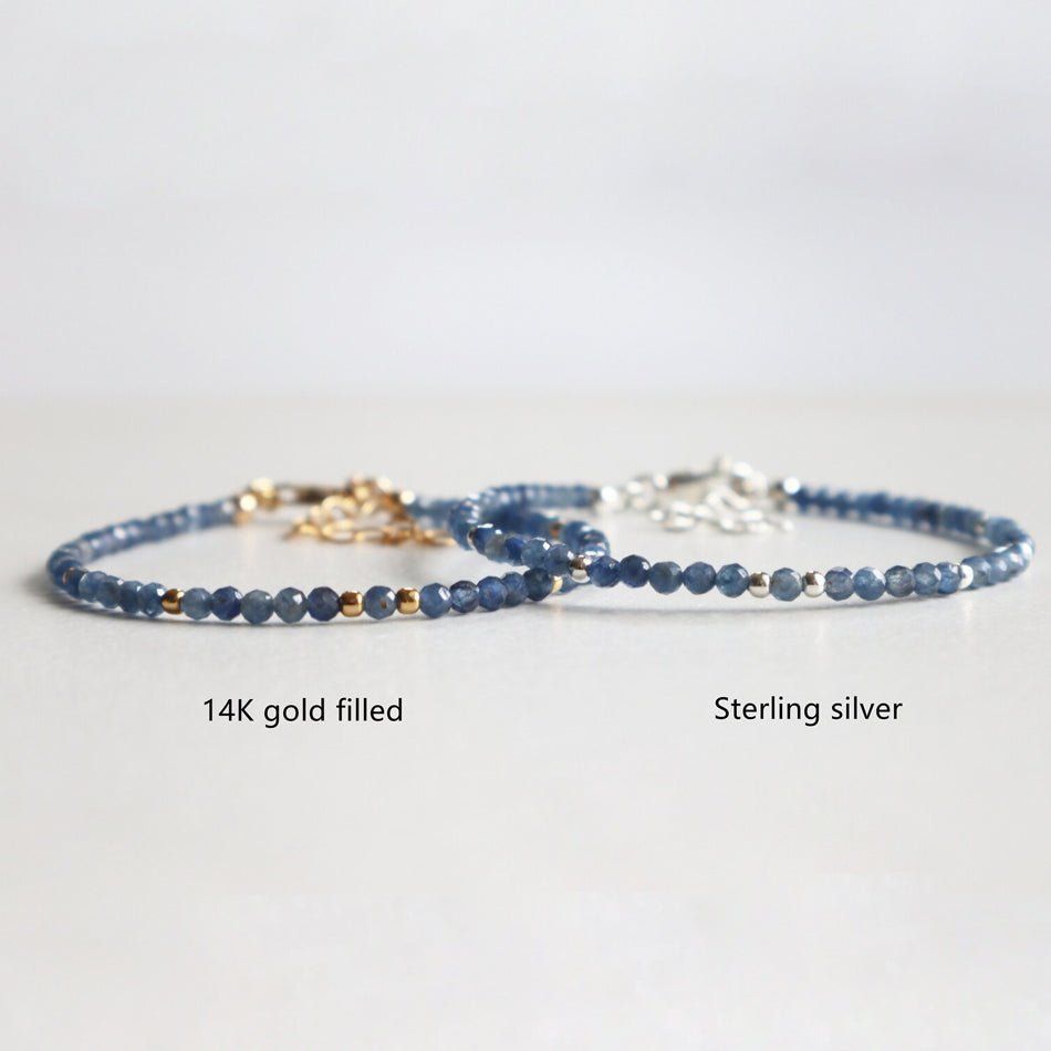 Sapphire Dainty Bracelet - Djuna Studios