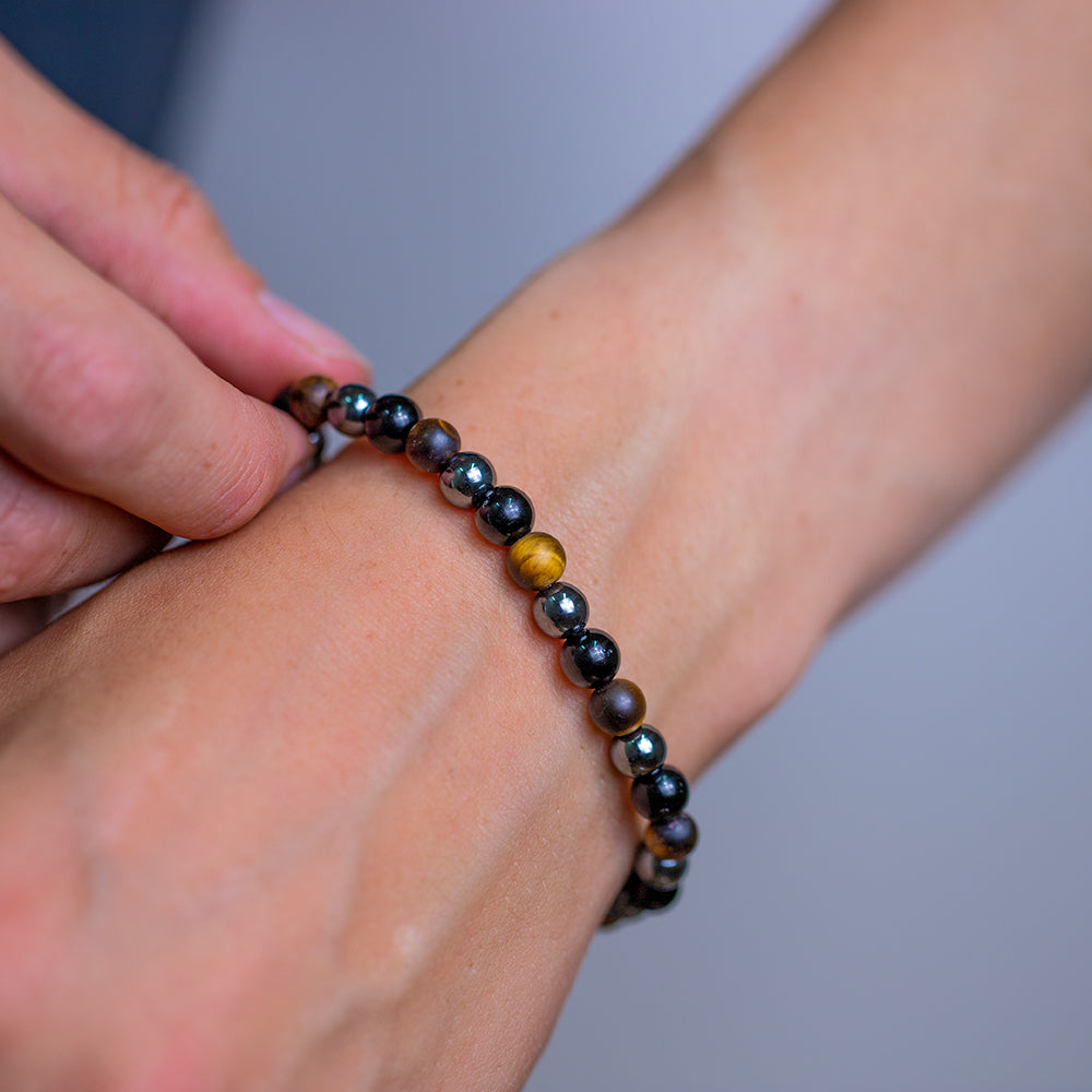 Triple Protection Gemstone Bracelet 6mm - Djuna Studios