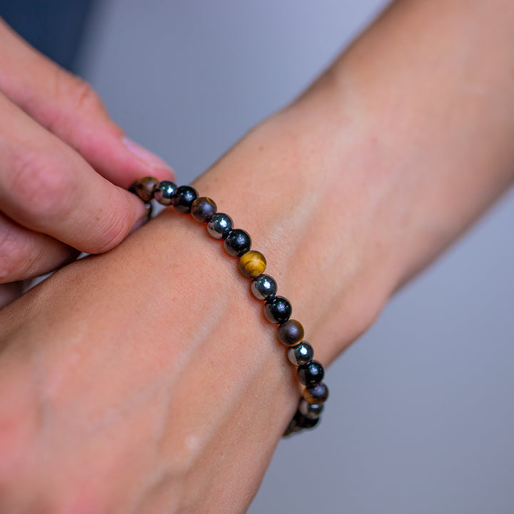 Triple Protection Gemstone Bracelet 6mm - Djuna Studios