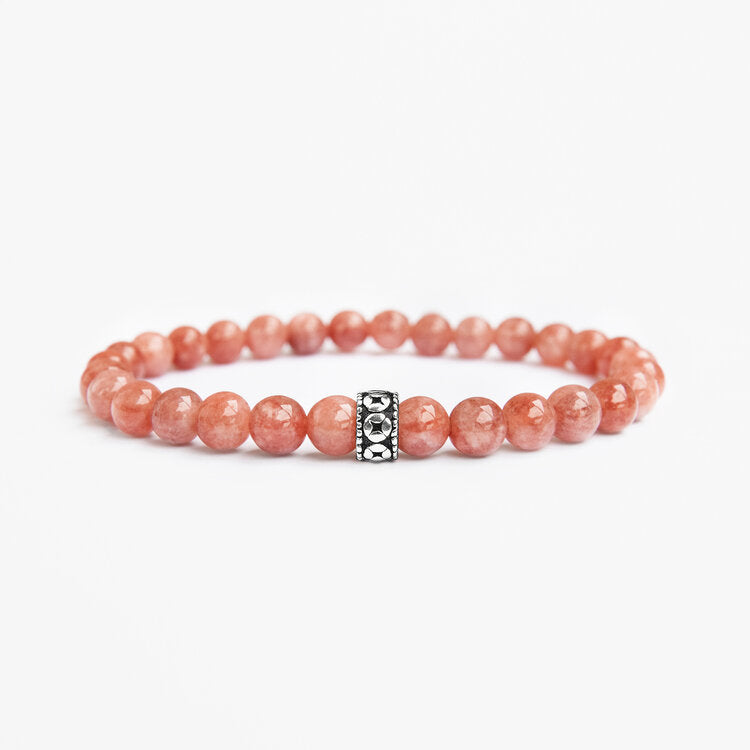 Men's Sunstone Gemstone Bracelet 6mm - Djuna Studios