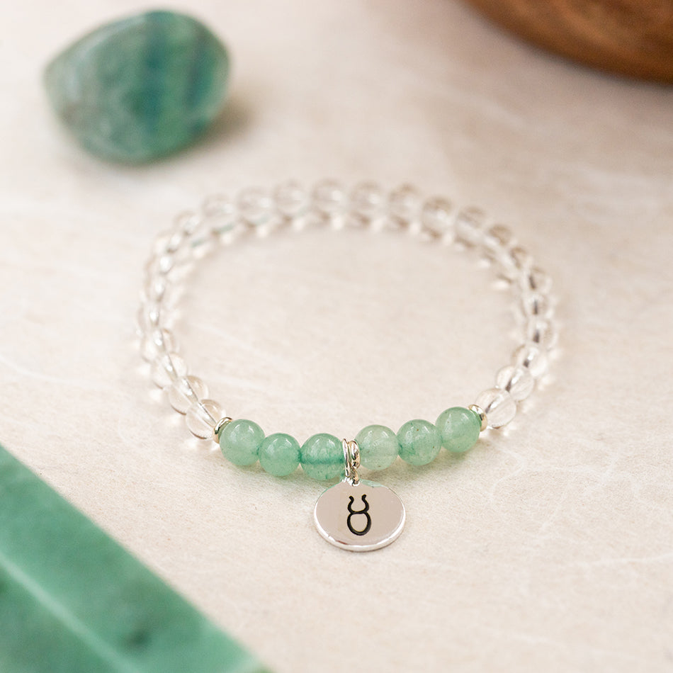 Taurus Star Sign Bracelet and Crystals Set - Djuna Studios