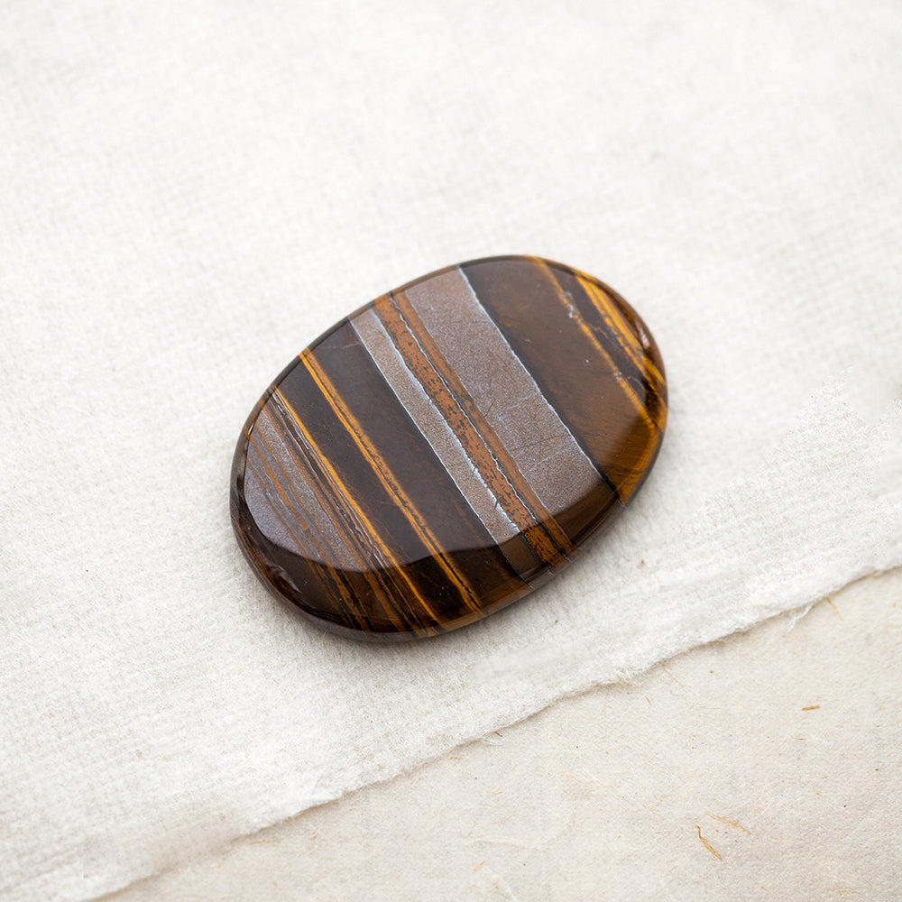 Tiger's Eye Palm Stone - Djuna Studios