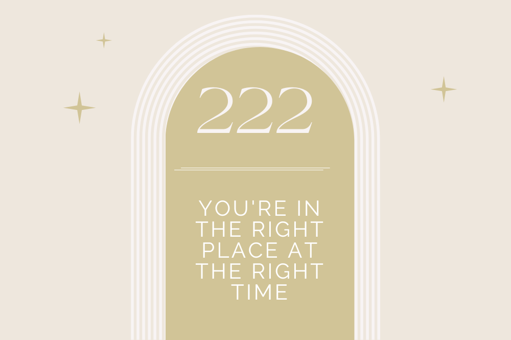 222 Angel Number Meaning