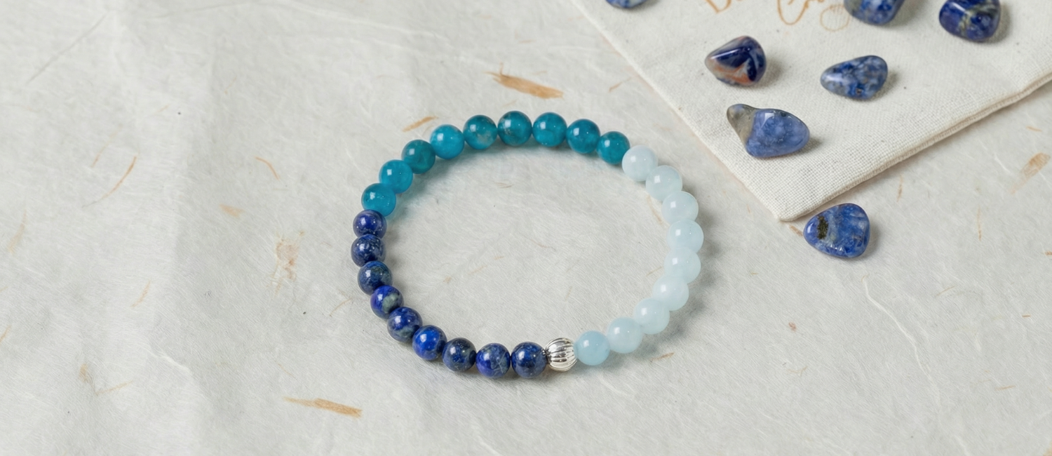 blue apatite gemstone jewellery