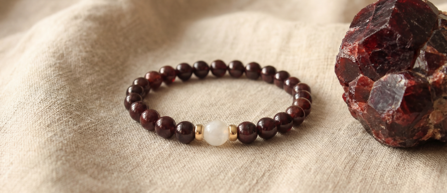 Shop the Garnet Crystal Collection - Fashionable Jewellery for Everyday Wear 