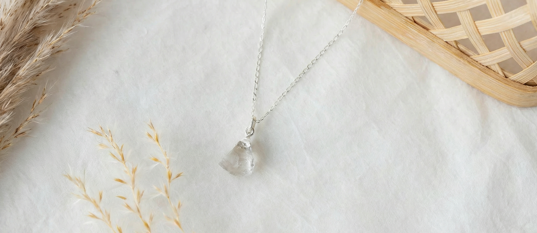 Shop the Clear Quartz Crystal Collection - Fashionable Jewellery for Everyday Wear 