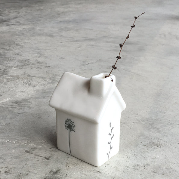 Ceramic House Shape Vase - Djuna Studios