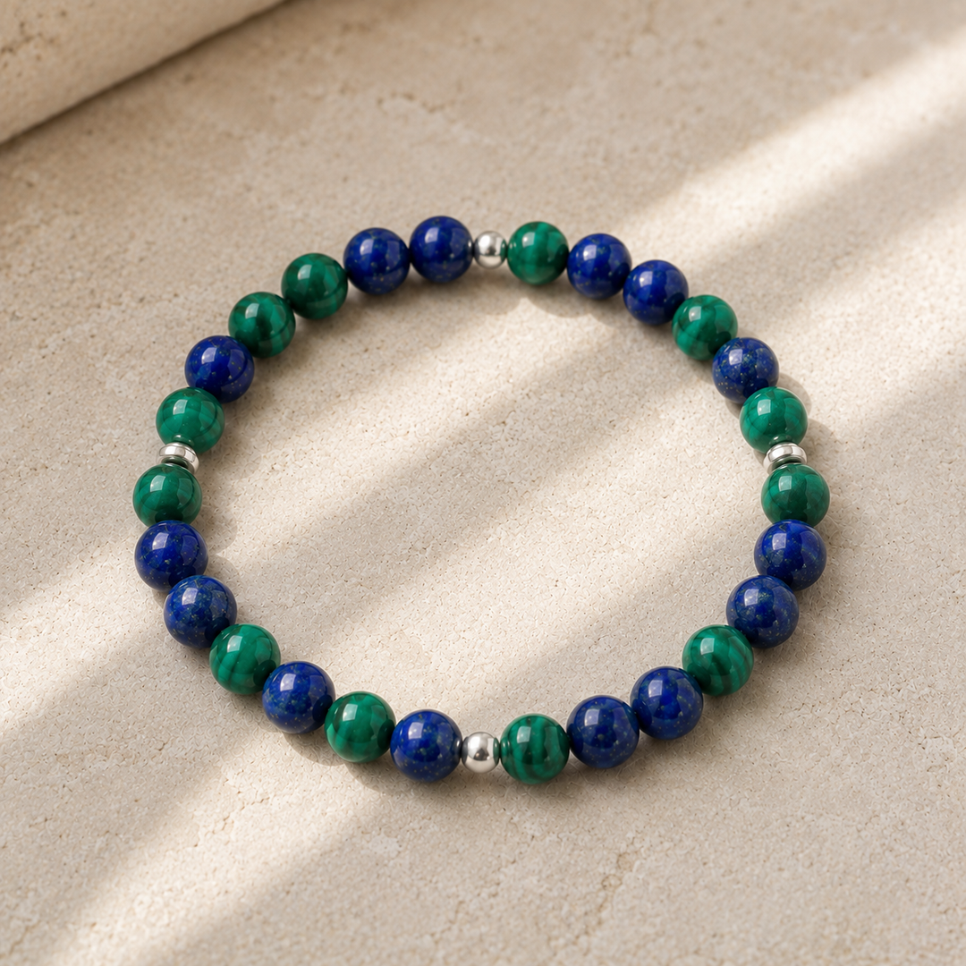 Create Your Own 2 Gemstone 6mm Bead Bracelet