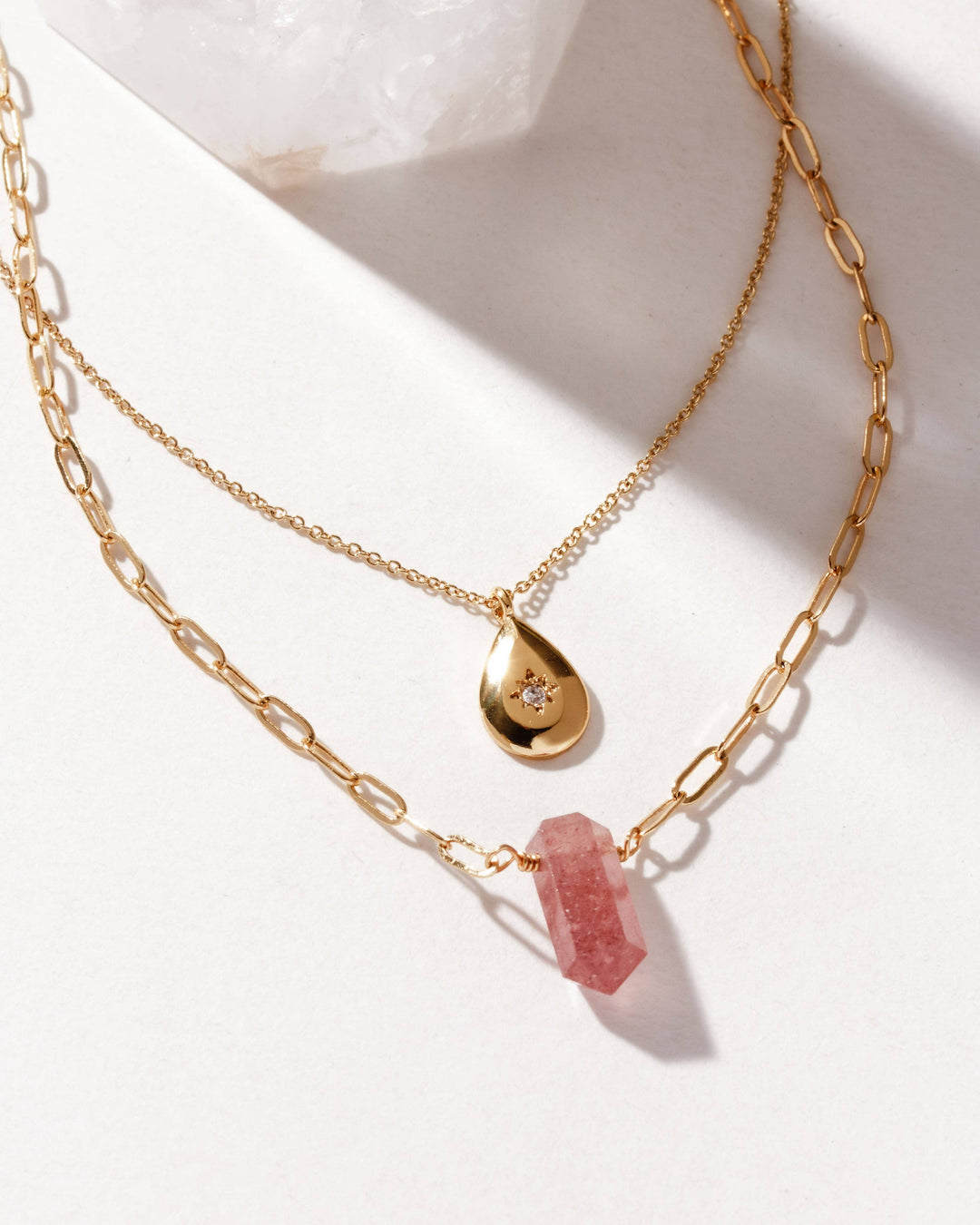 Golden Aura Layered Necklace Set