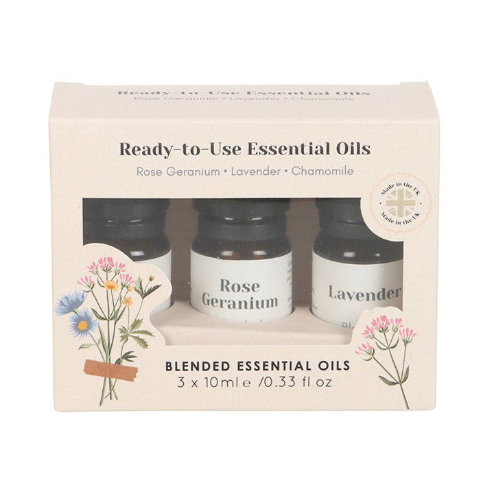 Set of 3 Floral Blended Essential Oils - Djuna Studios
