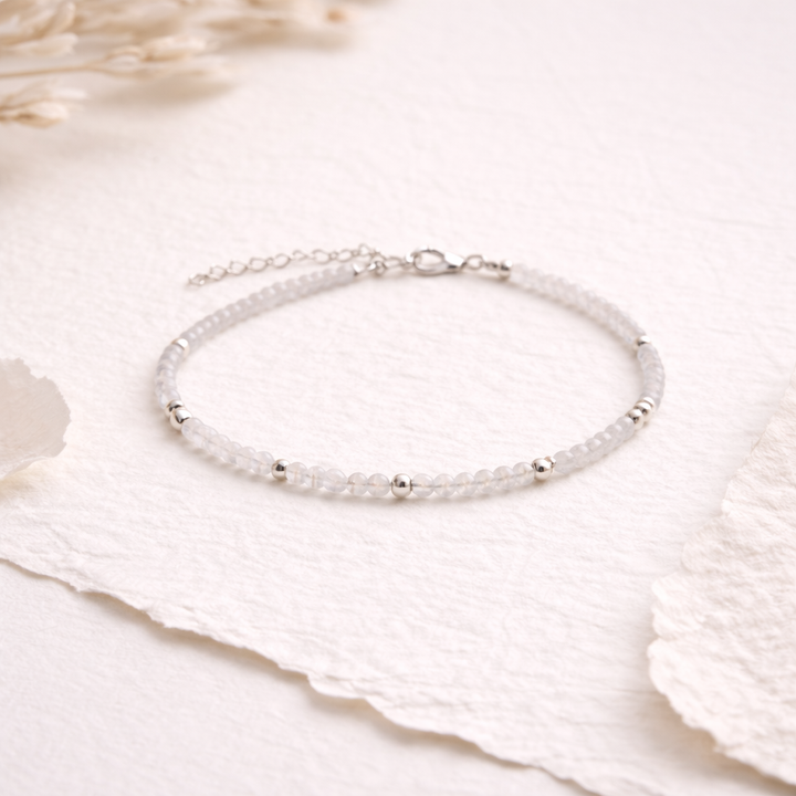 Skinny Quartz Gemstone Bracelet