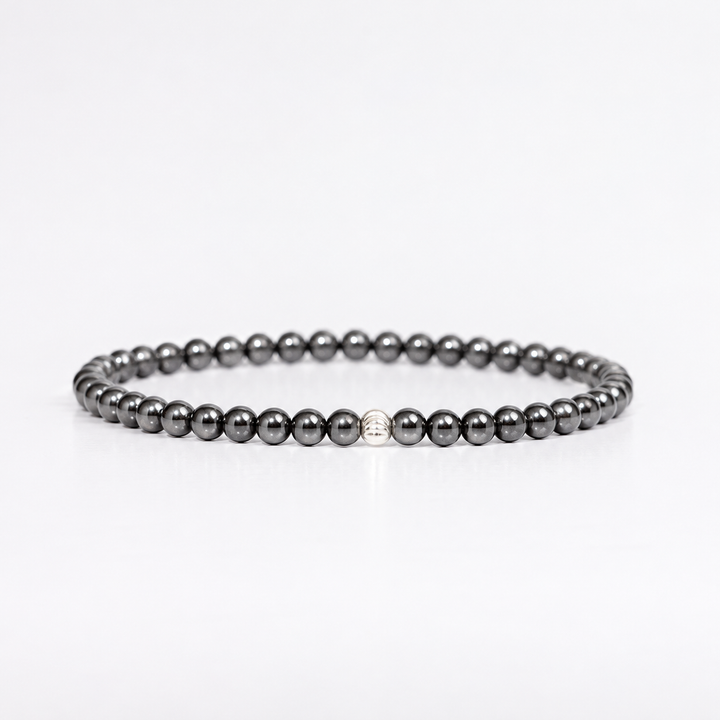 Hematite Gemstone Bracelet 4mm