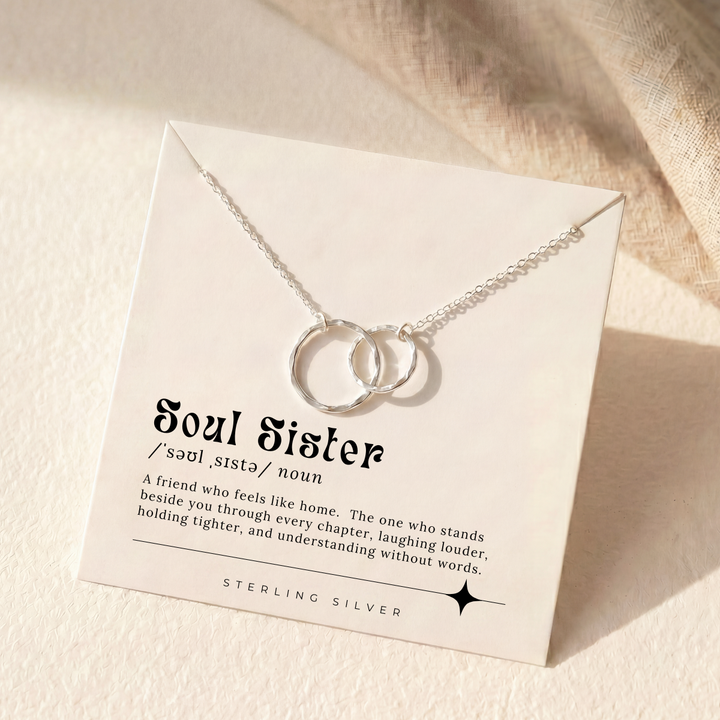 Forever Connected Soul Sister Necklace – Two Circles, One Bond