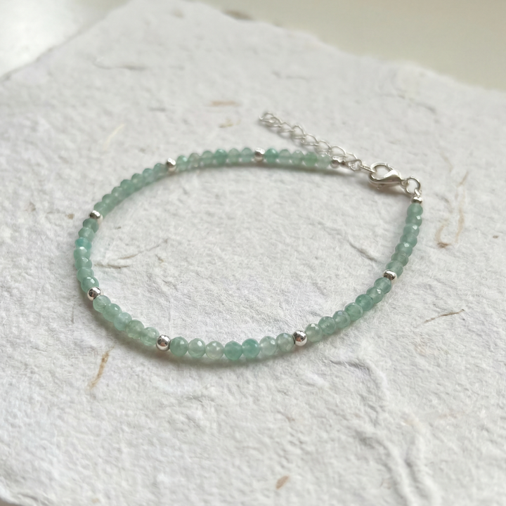 Skinny Amazonite Gemstone Bracelet