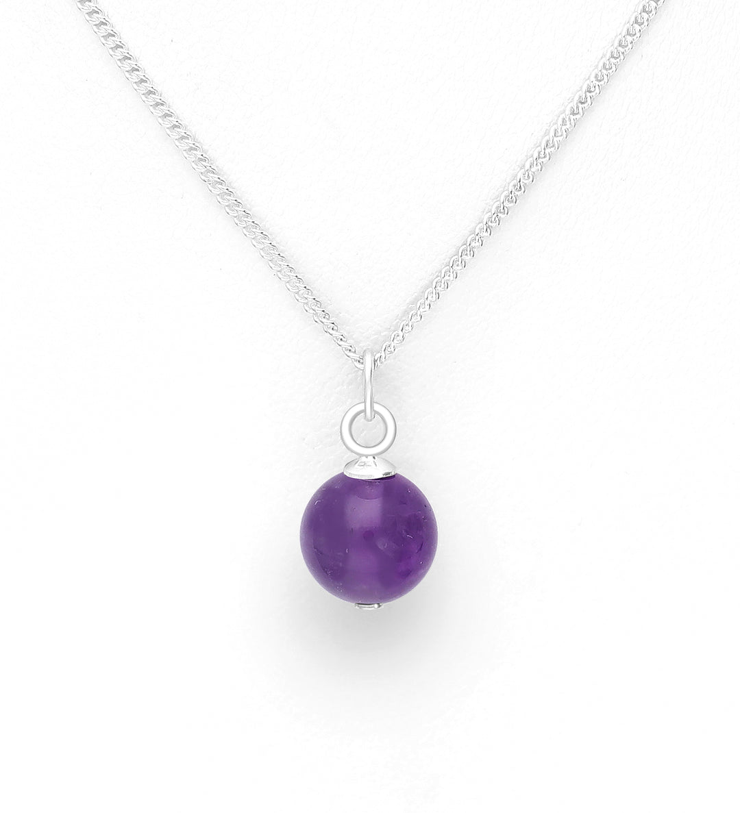 Amethyst Minimalist Bead Necklace