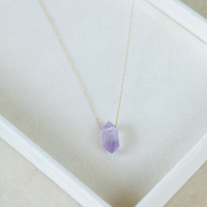 Amethyst Point Pendant Necklace – Healing Crystal Jewelry for Inner Peace