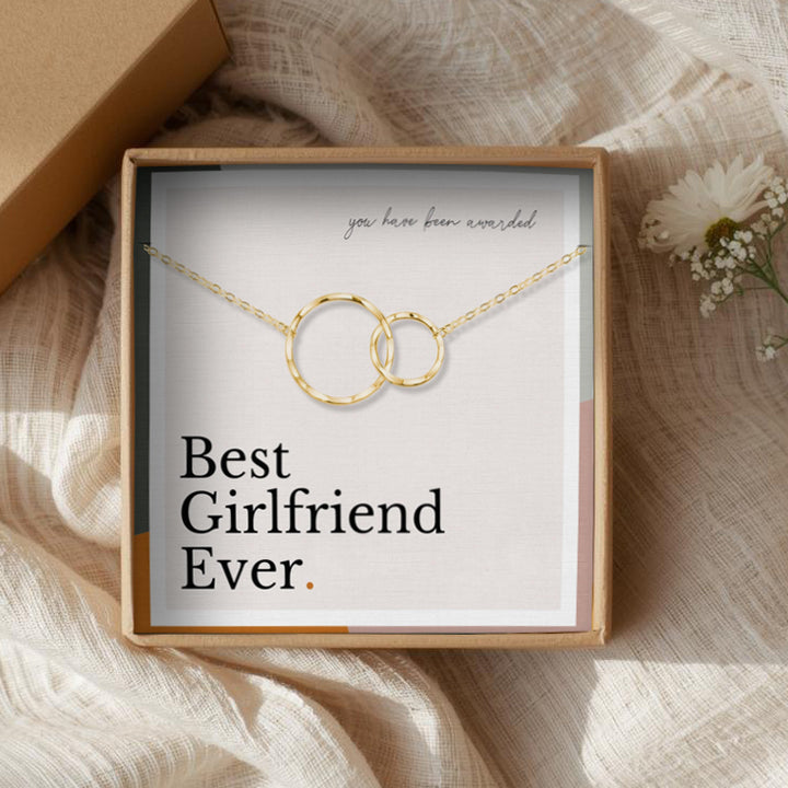 Forever Connected Two-Link Necklace - “Best Girlfriend Ever”