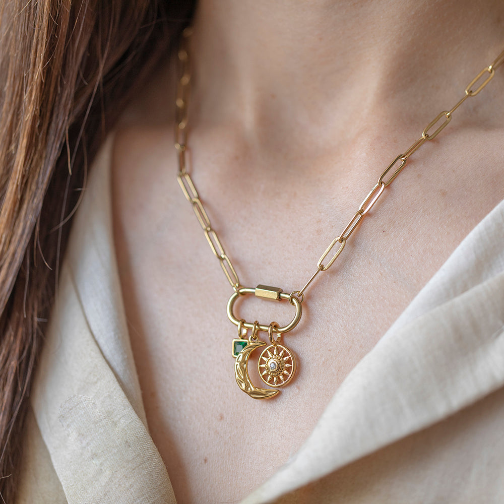 Paperclip Carabiner Clasp Chain - Make Your Own Charm Necklace