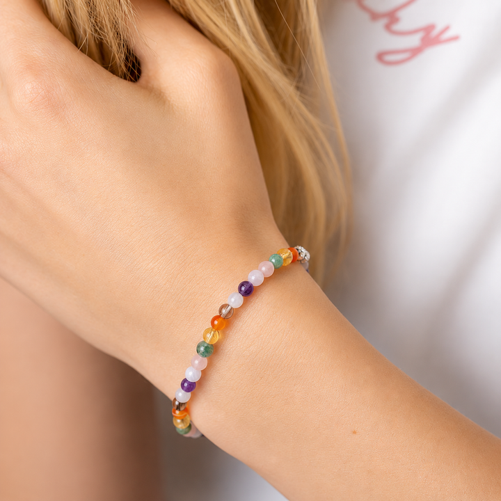 4mm Chakra Bracelet – Natural Gemstone Beads for Alignment & Wellbeing