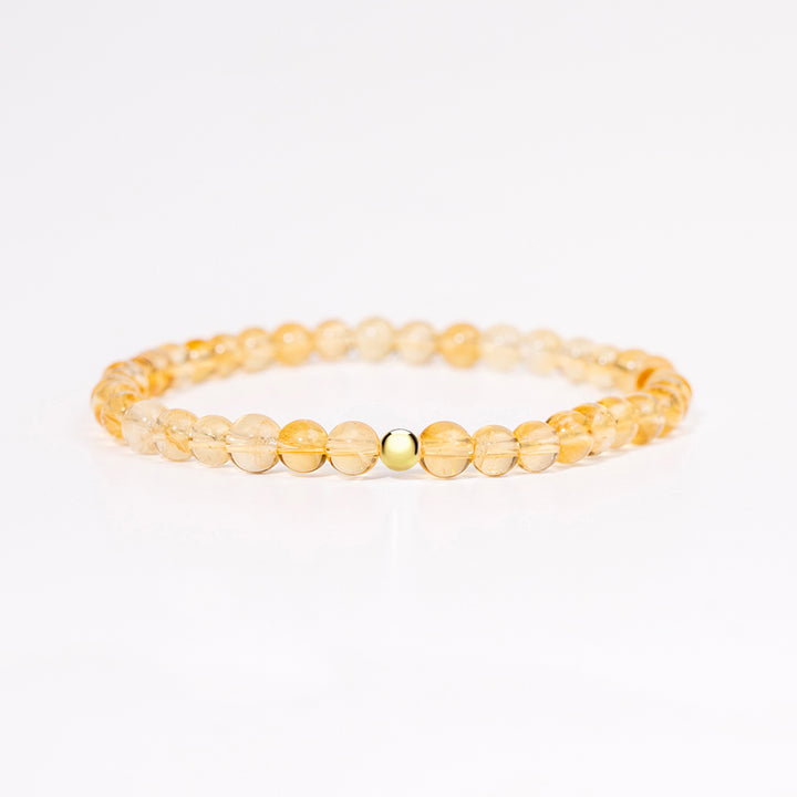 Citrine Gemstone Bracelet 4mm