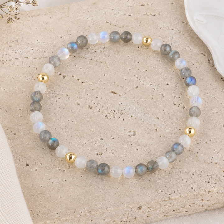 Create Your Own 2 Gemstone 4mm Bead Bracelet