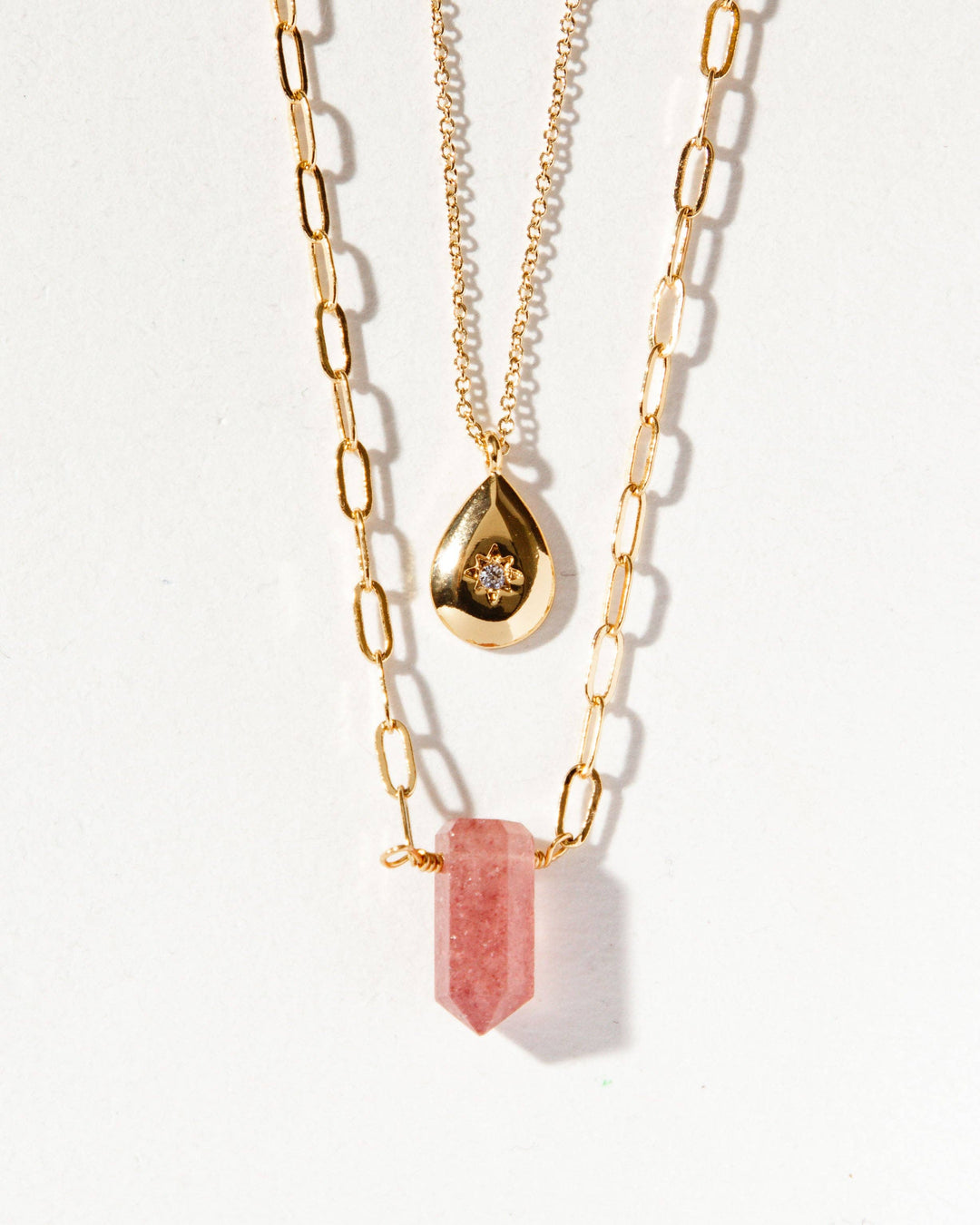 Golden Aura Layered Necklace Set