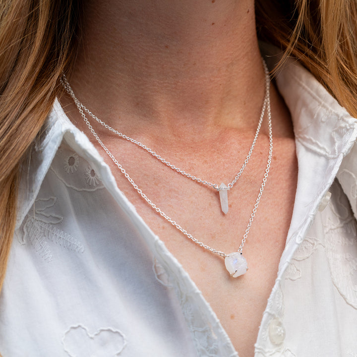 Moonstone Radiance Necklace - Djuna Studios