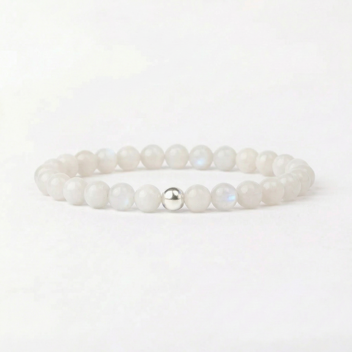 Rainbow Moonstone Bracelet – Essential 6mm Gemstone Bracelet