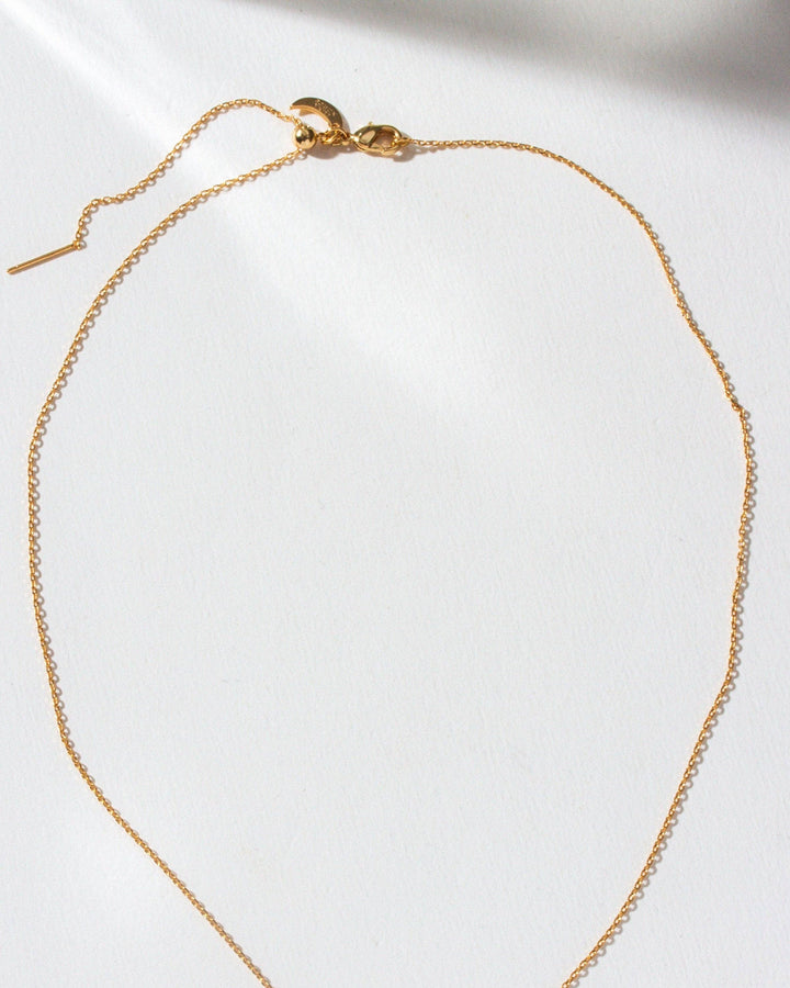 Stellar Sparkle Necklace - Labradorite Crescent Moon