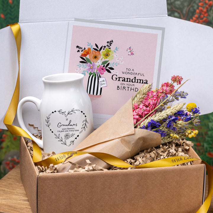 If Grandma's Were Flowers Gift Box with Vase - Djuna Studios